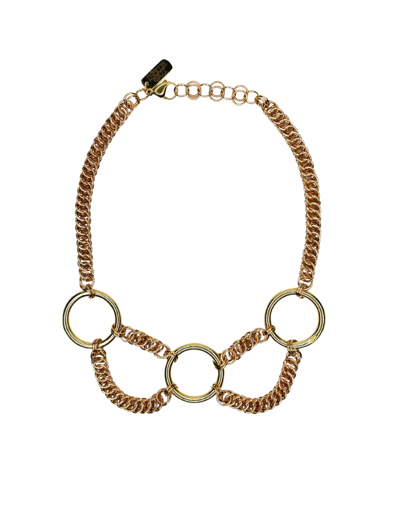 Thea Necklace | Brass